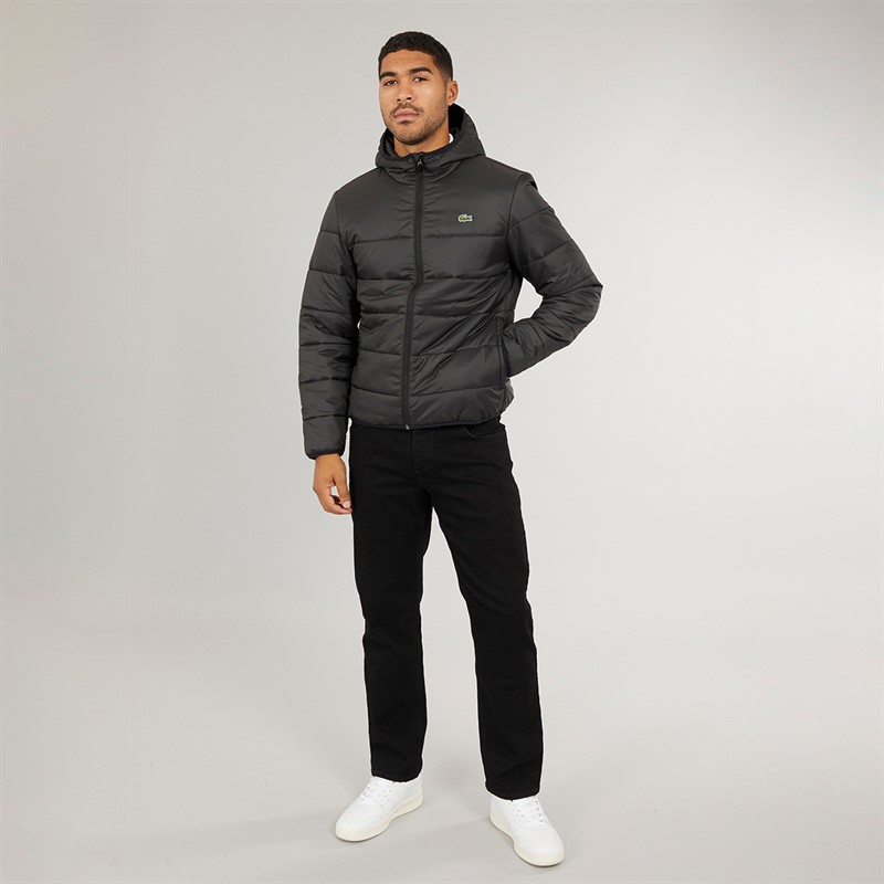 Lacoste Mens Puffer Jacket Black/Black