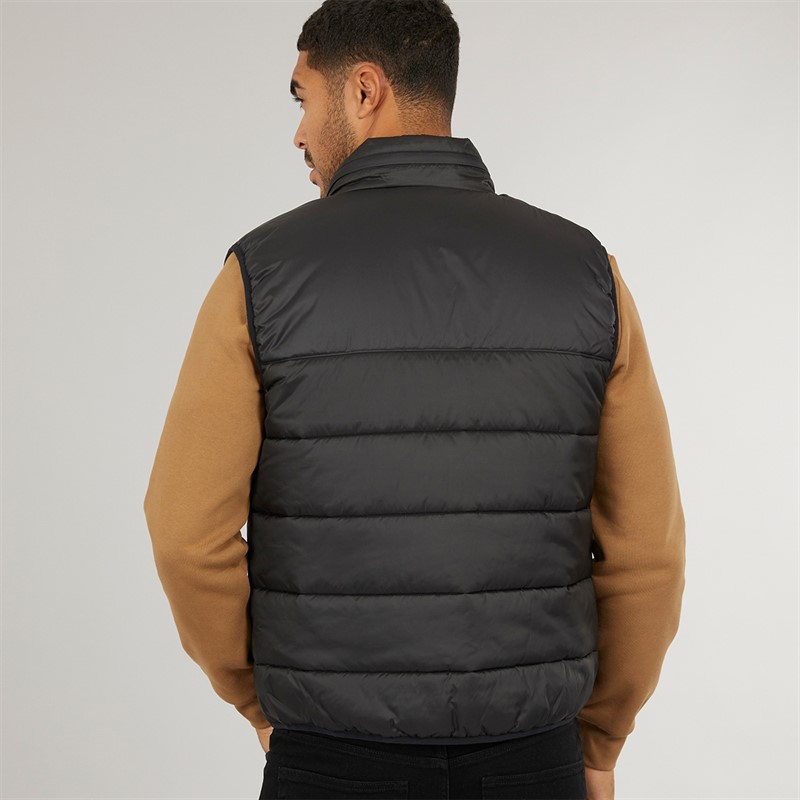 Lacoste Mens Puffer Gilet Black/Black