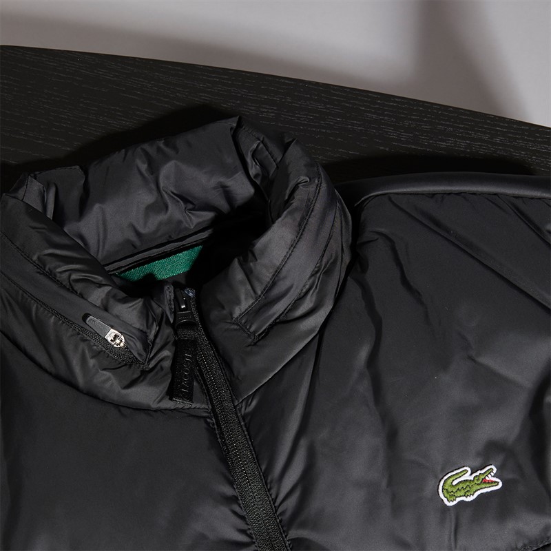 Lacoste Mens Puffer Gilet Black/Black