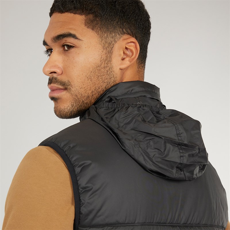 Lacoste Mens Puffer Gilet Black/Black