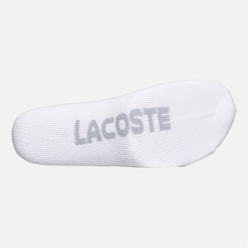 Lacoste Mens Socks White/Silver Chine