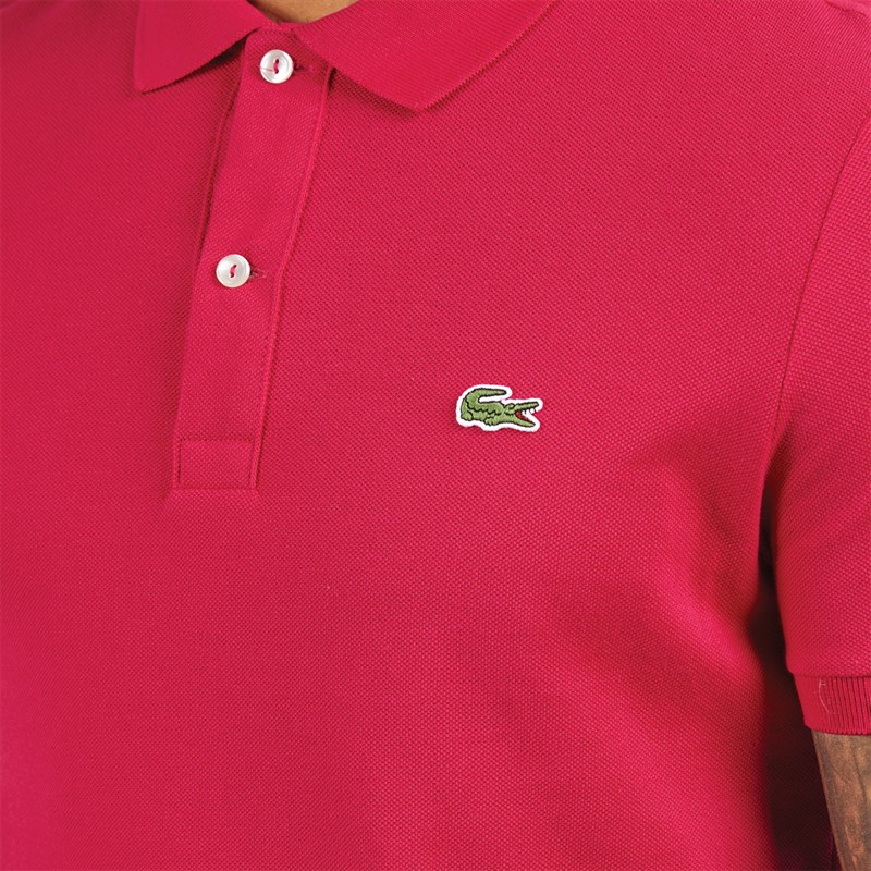 Lacoste Mens Short Sleeve Polo Shirt Bigarreau Cherry