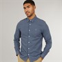 Lacoste Mens Long Sleeve Shirt Navy Blue/Flour