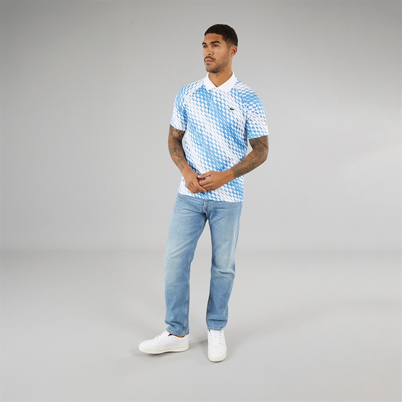 Lacoste Mens Short Sleeve Polo Shirt White/Ethereal