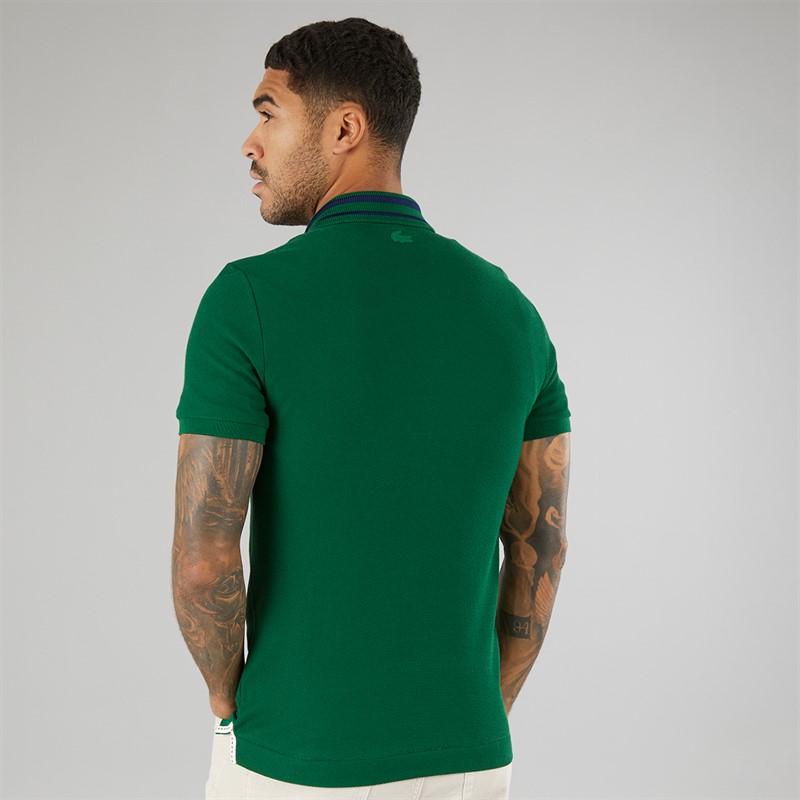 Lacoste Mens Short Sleeve Polo Shirt Forest Green