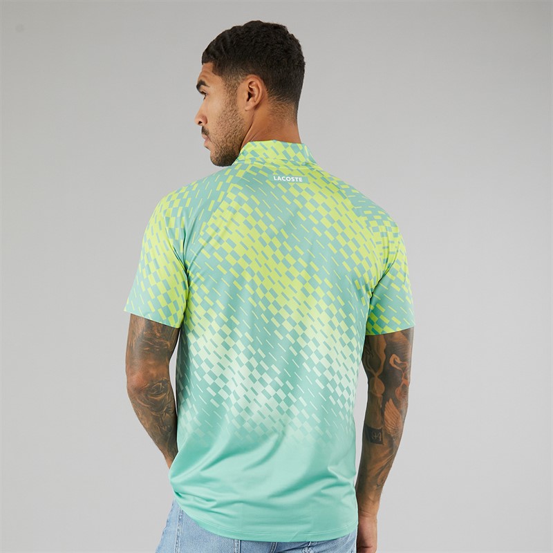 Lacoste Mens Short Sleeve Polo Shirt Florida/Lima-Pastille Mint