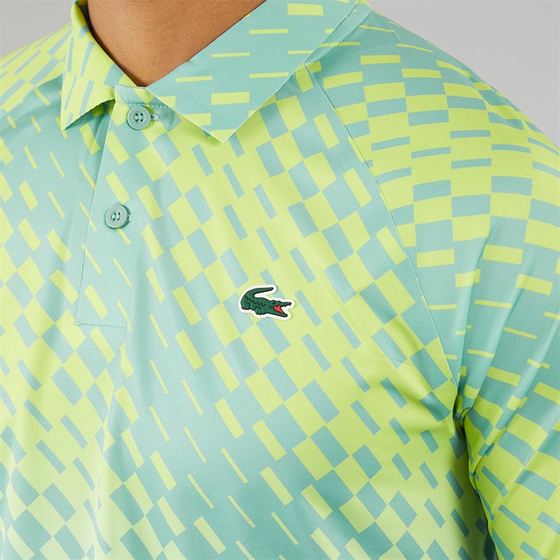 Lacoste Mens Short Sleeve Polo Shirt Florida/Lima-Pastille Mint
