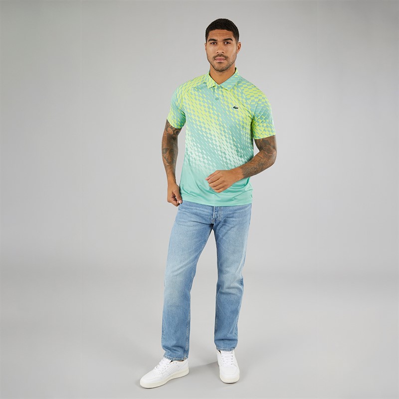 Lacoste Mens Short Sleeve Polo Shirt Florida/Lima-Pastille Mint