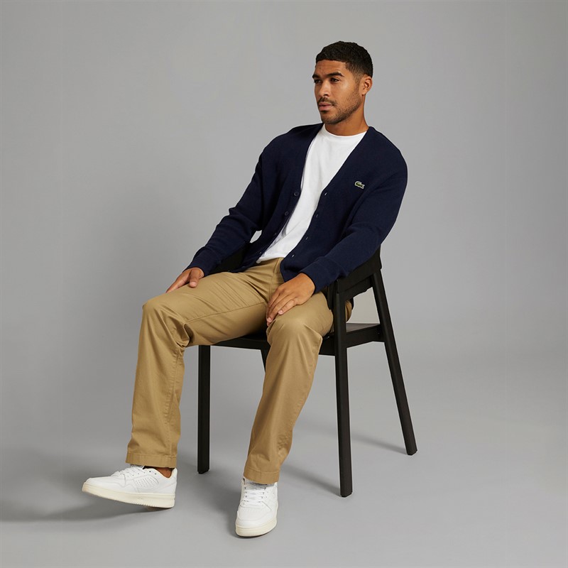 Lacoste Mens Cardigan Navy Blue
