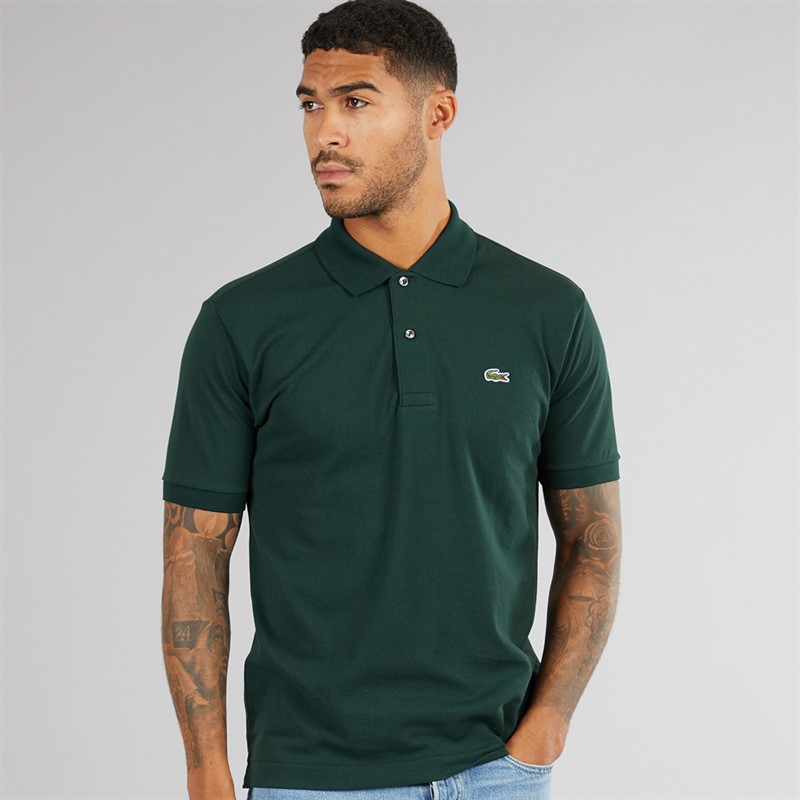 Lacoste Mens Short Sleeve Polo Shirt Sinople
