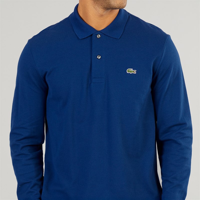 Lacoste Mens Long Sleeve Polo Shirt Methylene