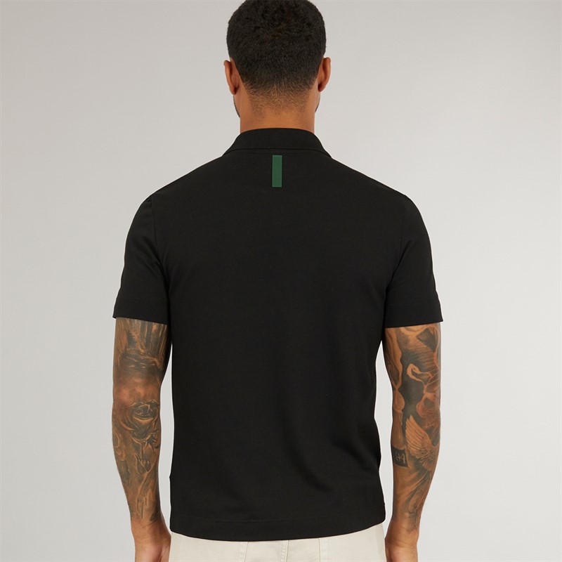 Lacoste Mens Short Sleeve Polo Shirt Black