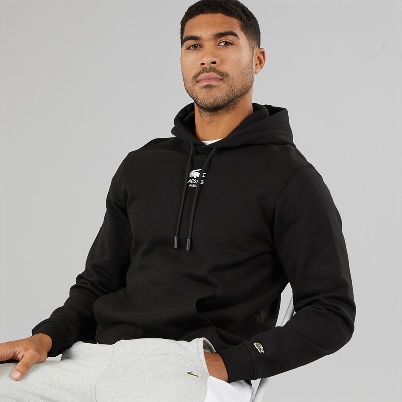 Lacoste Mens Hoodie Black