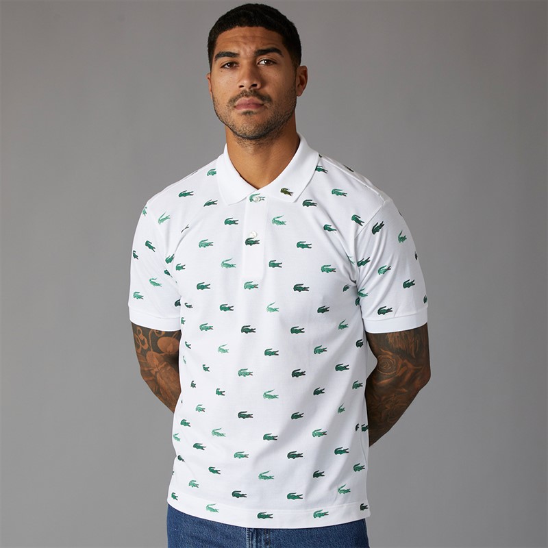 Lacoste Mens Short Sleeve Polo Shirt White