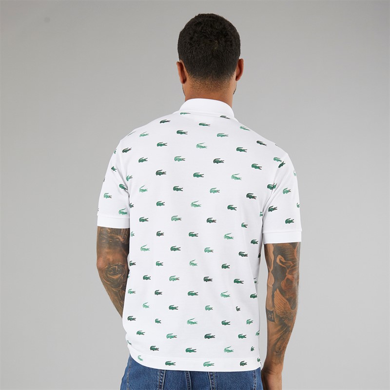 Lacoste Mens Short Sleeve Polo Shirt White