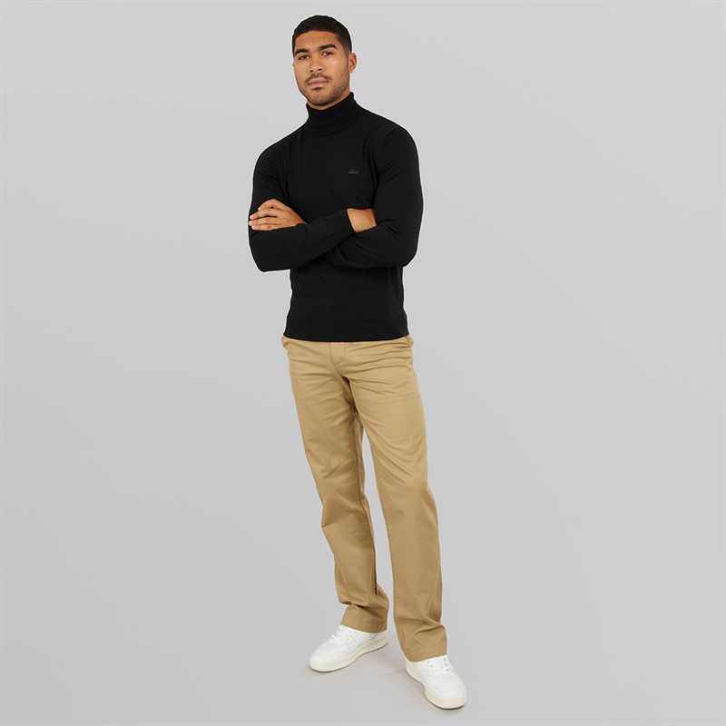 Lacoste Mens Wool Jumper Black