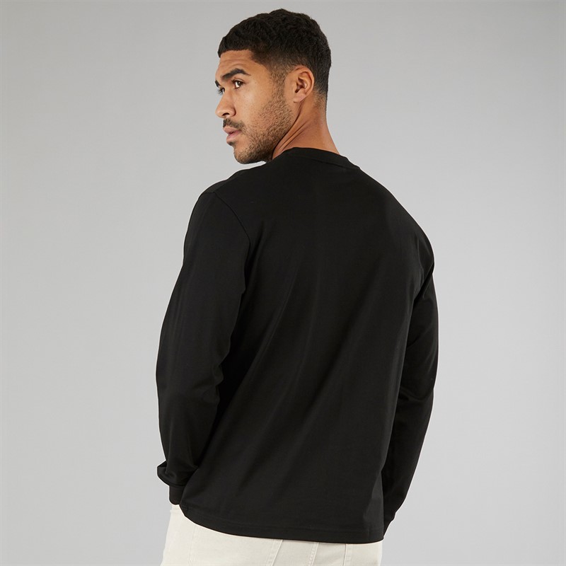 Lacoste Mens Long Sleeve T-Shirt Black