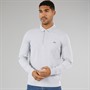 Lacoste Mens Long Sleeve Polo Shirt Silver Chine