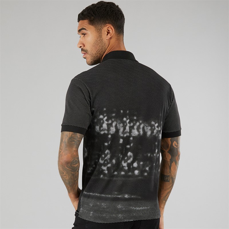 Lacoste Mens Short Sleeve Polo Shirt Black