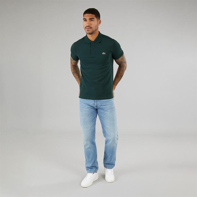 Lacoste Mens Short Sleeve Polo Shirt Sinople