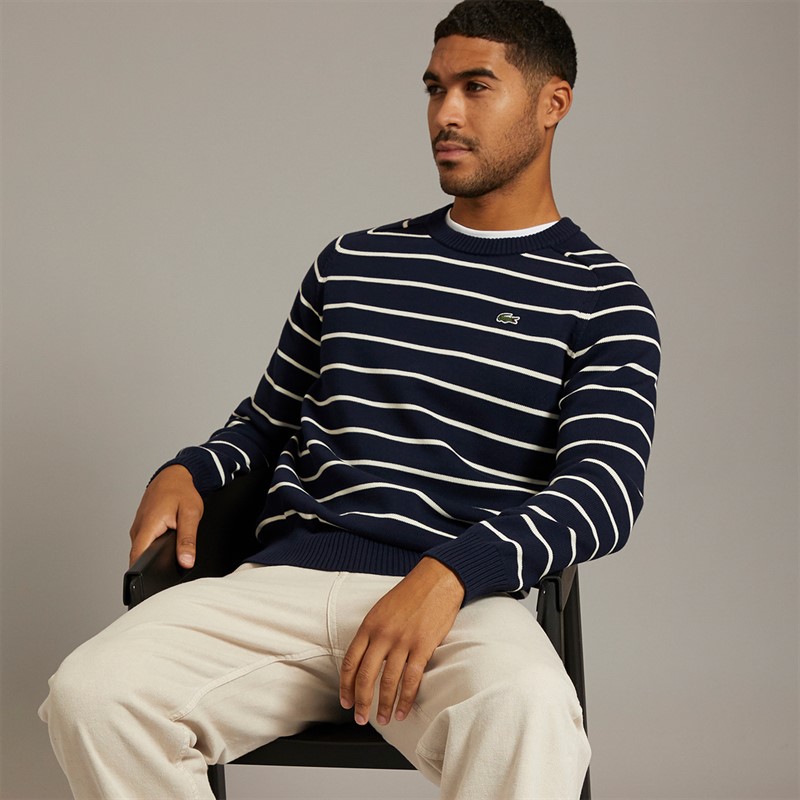 Lacoste Mens Sweatshirt Navy Blue/Lapland