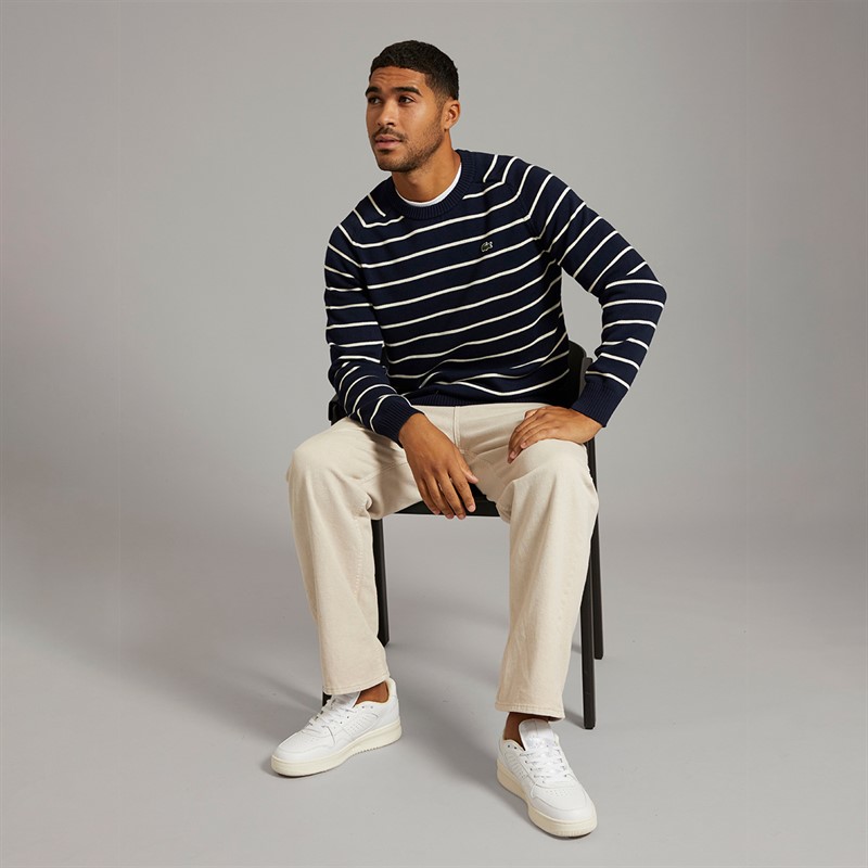 Lacoste Mens Sweatshirt Navy Blue/Lapland