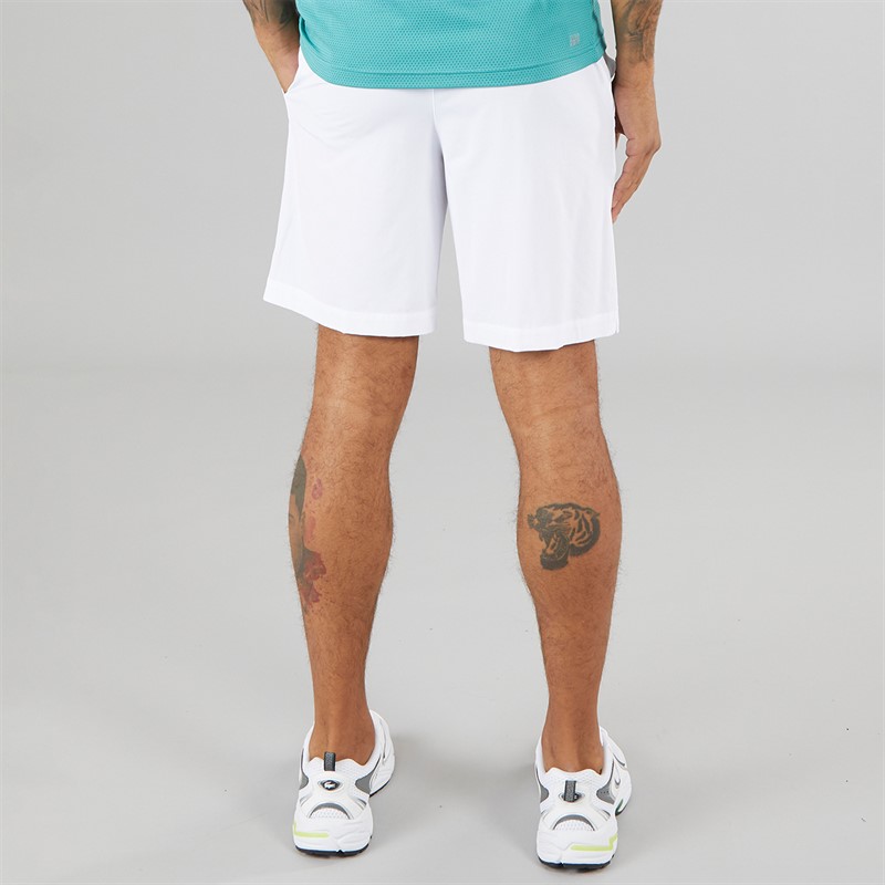 Lacoste Mens Shorts White/Navy Blue