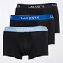 Lacoste Mens Three Pack Boxer Trunks Black/Marina-Overview-Graphite