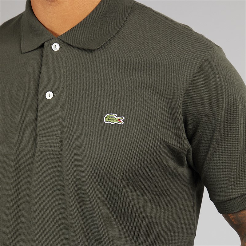 Lacoste Mens Short Sleeve Polo Shirt Sapwood