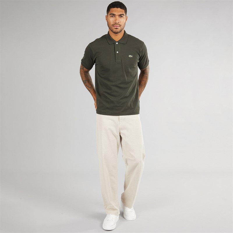 Lacoste Mens Short Sleeve Polo Shirt Sapwood