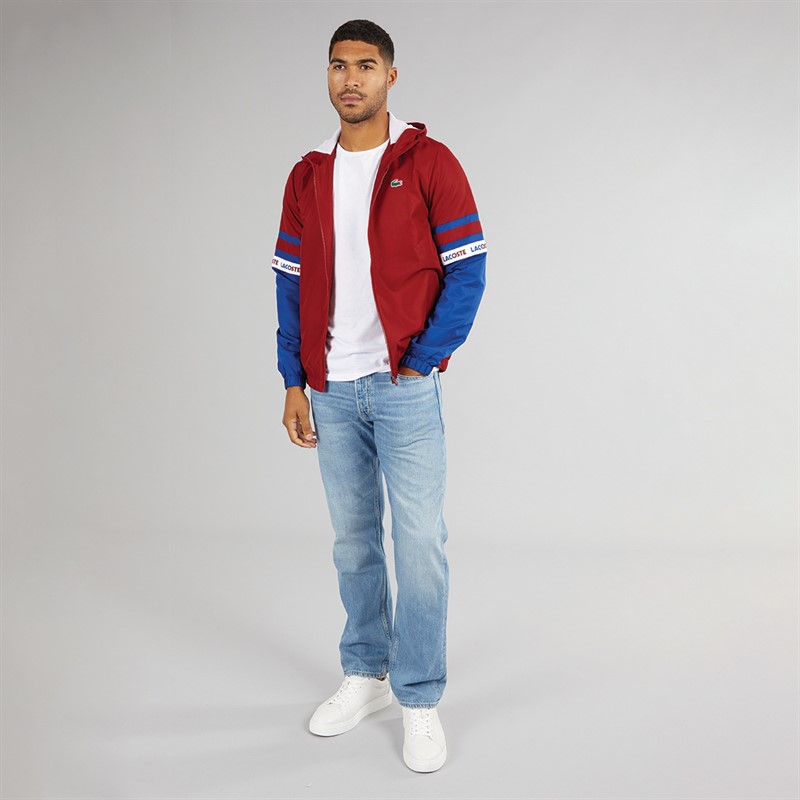 Lacoste Mens Windbreaker Ora/Captain