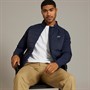 Lacoste Mens High Neck Quilted Jacket Navy Blue