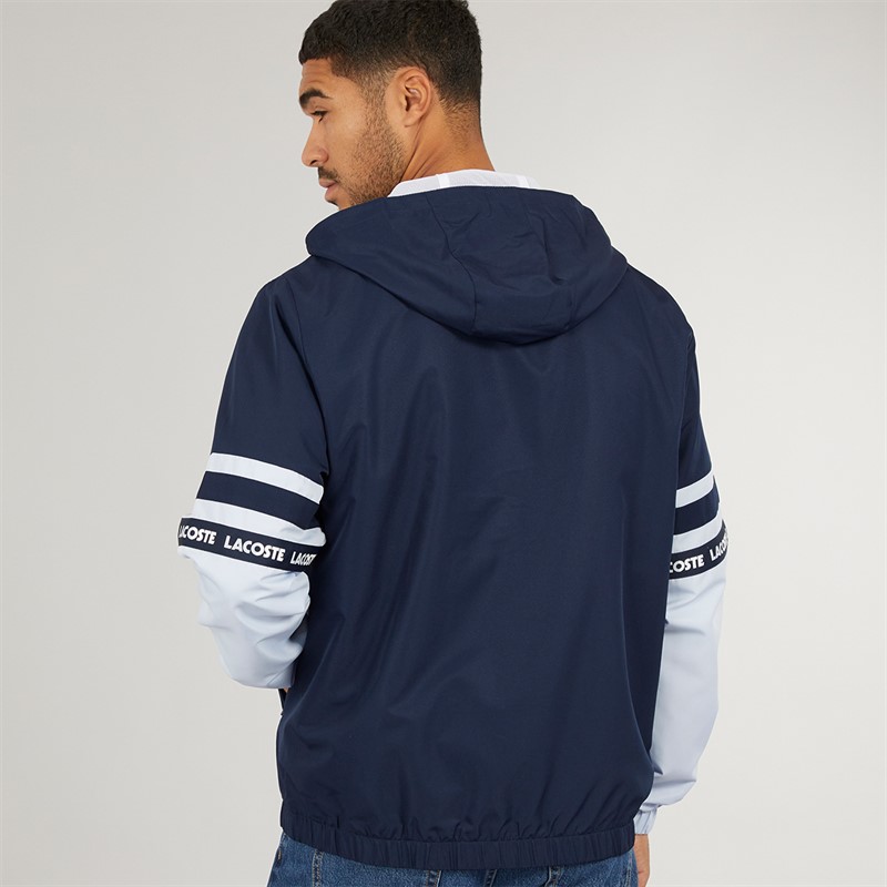 Lacoste Mens Windbreaker Navy Blue/Phoenix Blue