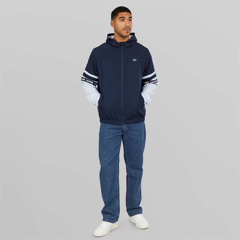 Lacoste Mens Windbreaker Navy Blue/Phoenix Blue