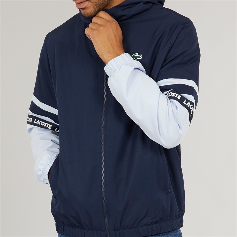 Lacoste Mens Windbreaker Navy Blue/Phoenix Blue