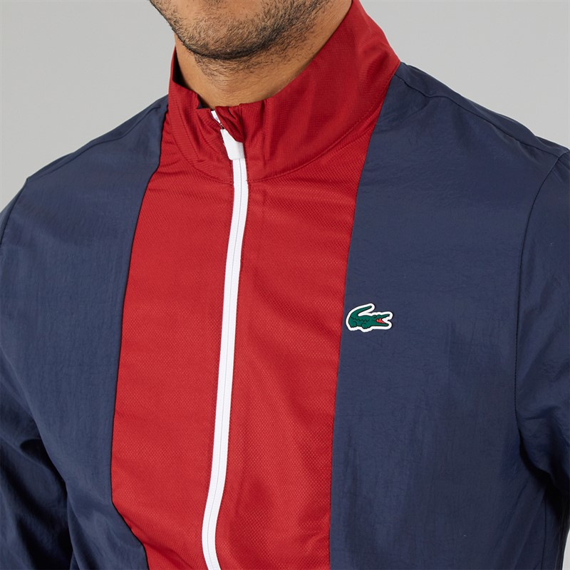 Lacoste Mens Tracksuit Navy Blue/Ora White