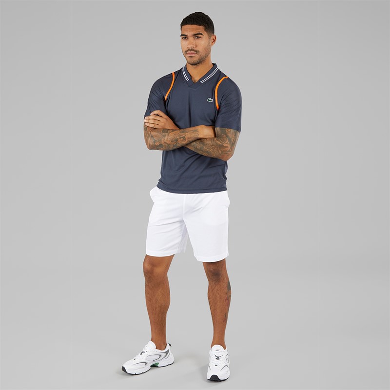 Lacoste Mens Short Sleeve Polo Shirt Blue Night