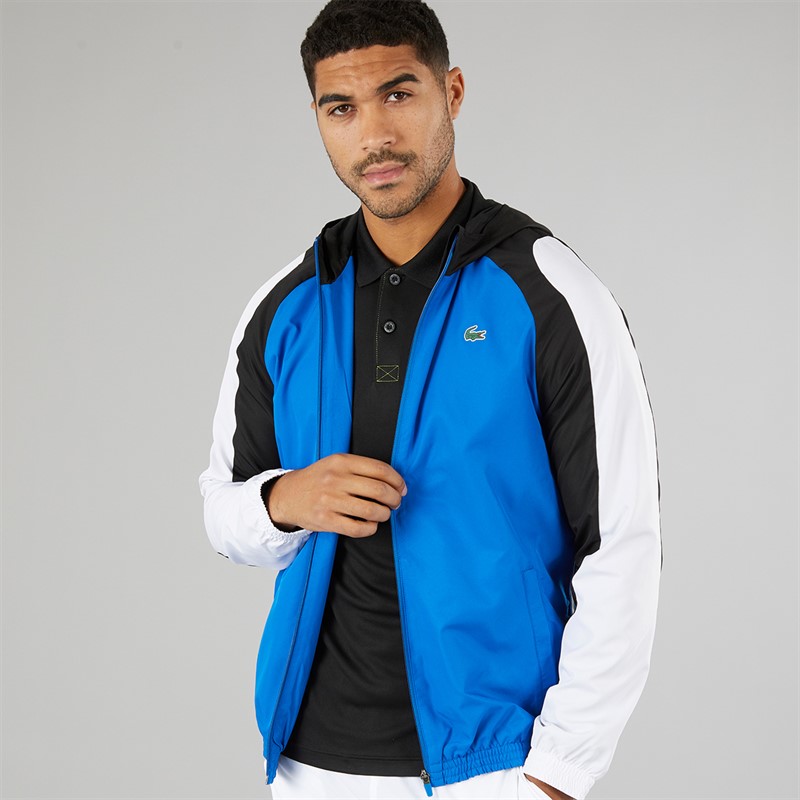 Lacoste Mens Colourblock Windbreaker Marina/Black White