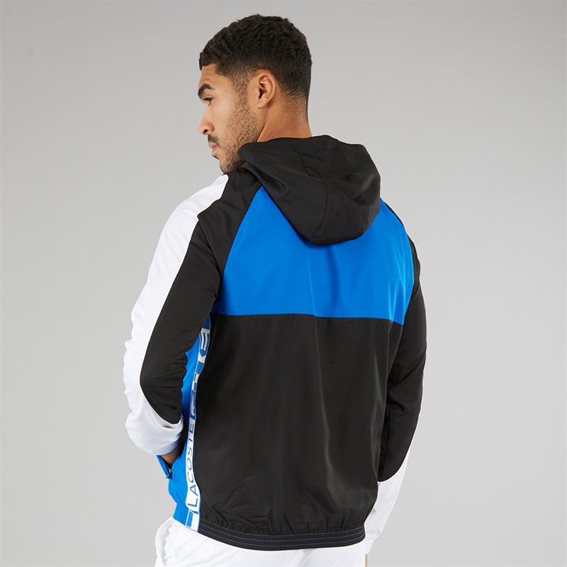 Lacoste Mens Colourblock Windbreaker Marina/Black White