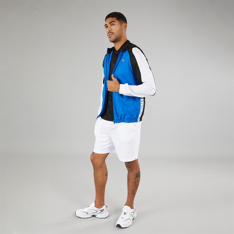 Lacoste Mens Colourblock Windbreaker Marina/Black White