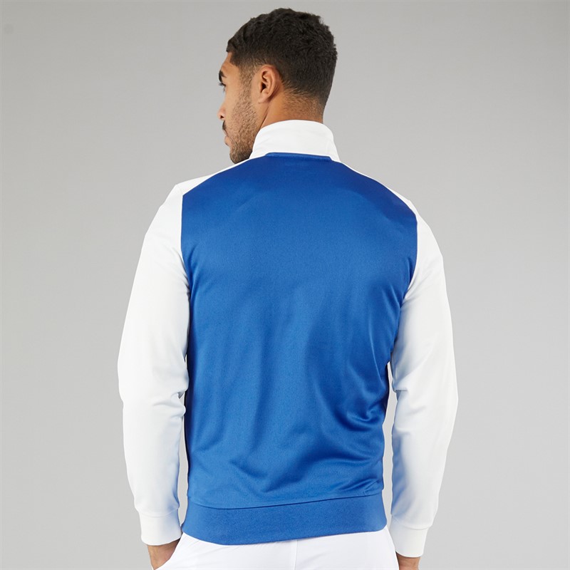 Lacoste Mens Ripstop Zip-Up Sweatshirt Kingdom/Flour