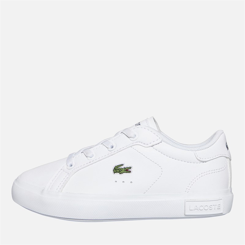 Lacoste Infant Powercourt Trainers White/White