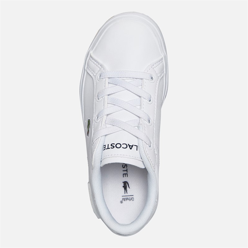 Lacoste Infant Powercourt Trainers White/White