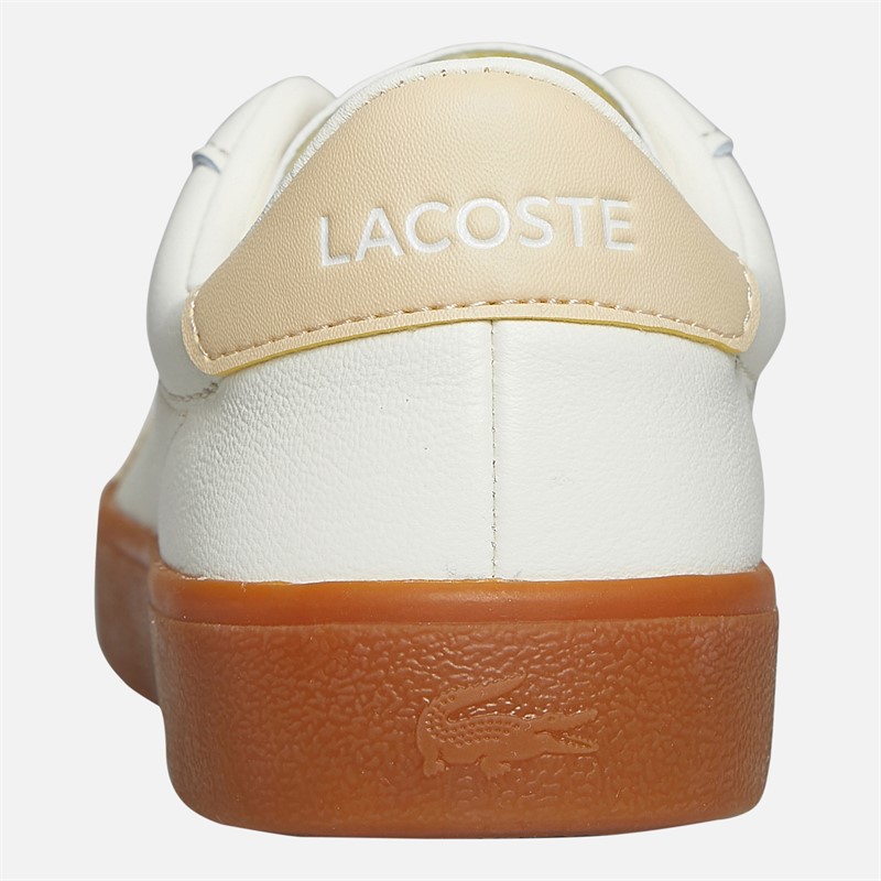 Lacoste Womens Baseshot Pro Trainers Light Yellow/Gum