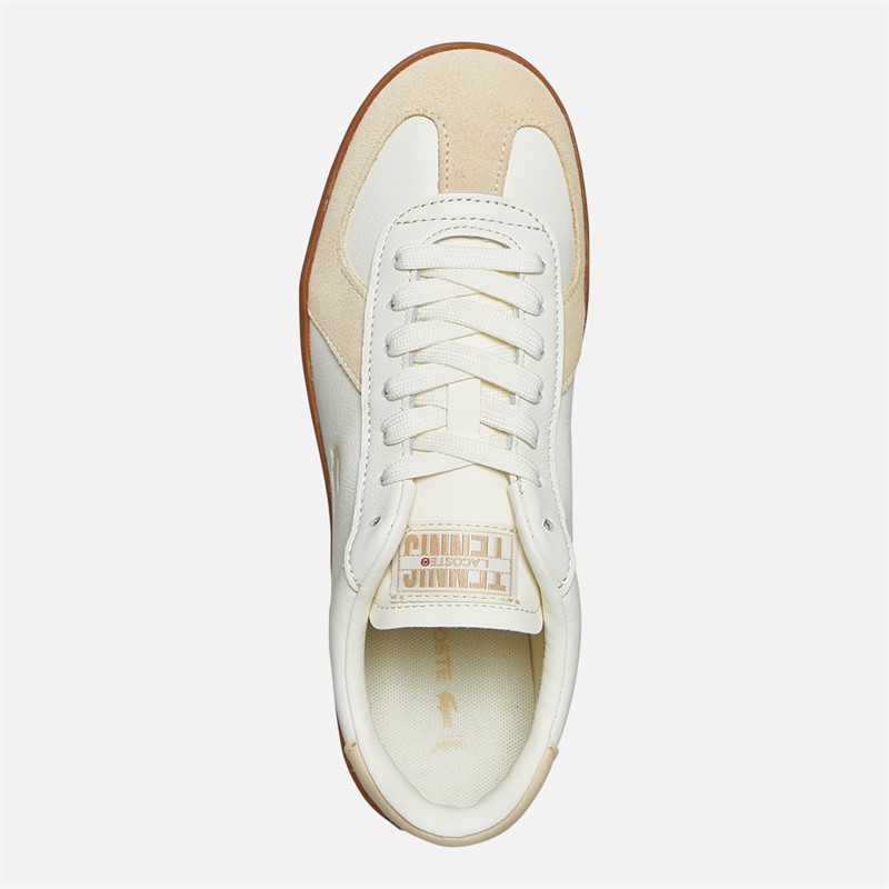 Lacoste Womens Baseshot Pro Trainers Light Yellow/Gum