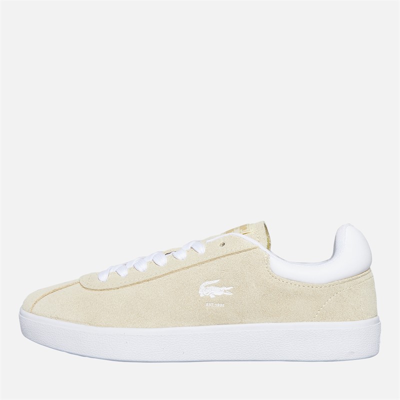 Lacoste Womens Baseshot Trainers Light Yellow/White