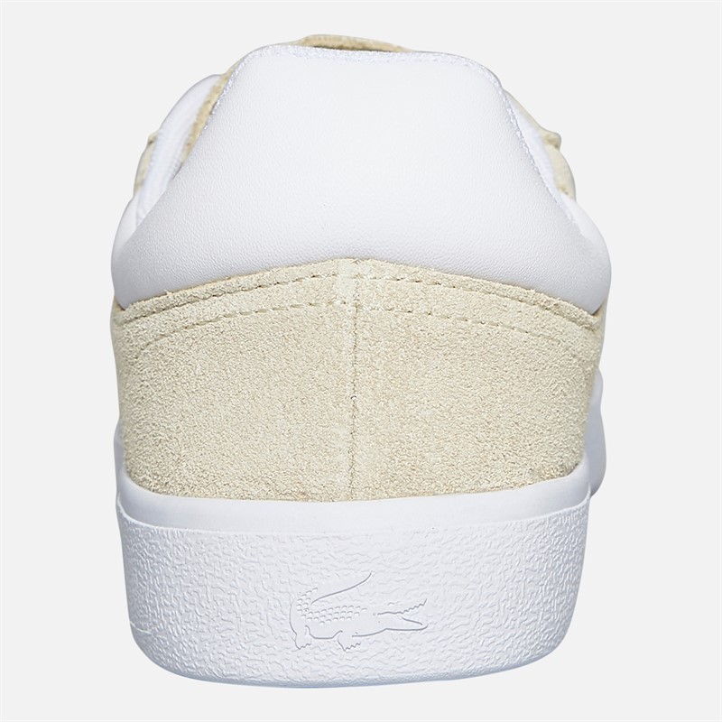 Lacoste Womens Baseshot Trainers Light Yellow/White