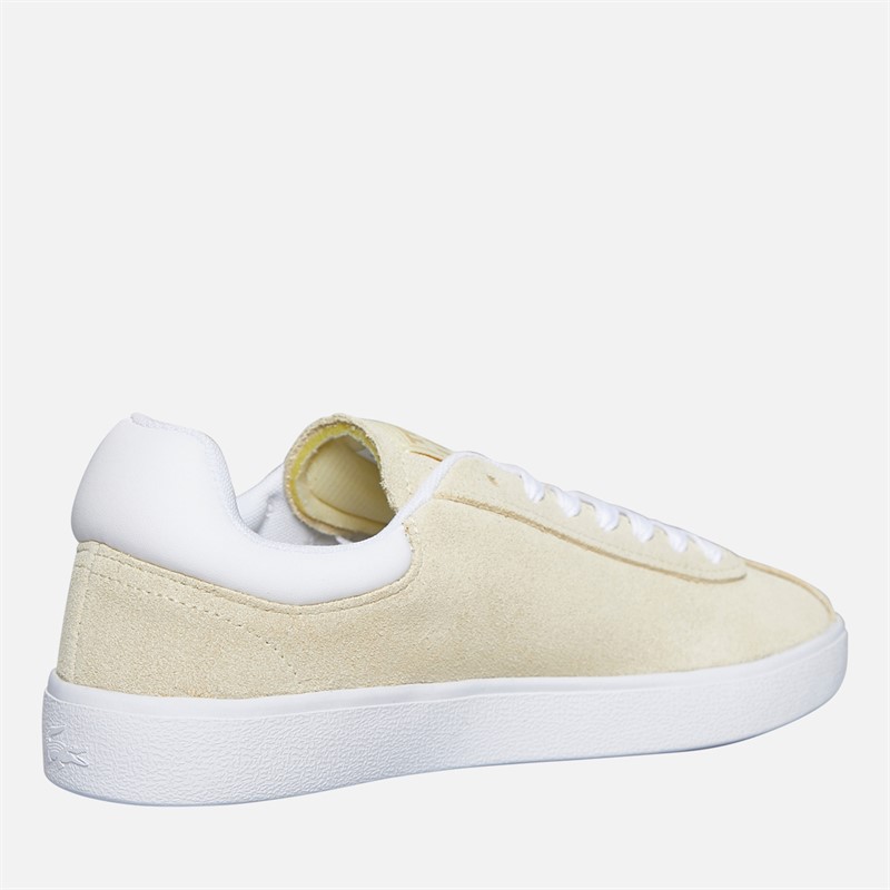 Lacoste Womens Baseshot Trainers Light Yellow/White