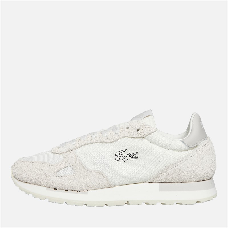 Lacoste Mens Partner 70s Trainers Off White/Off White