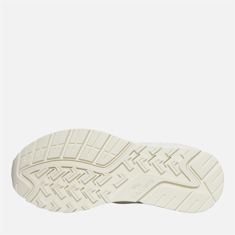 Lacoste Mens Partner 70s Trainers Off White/Off White
